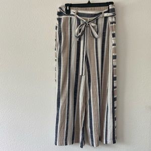 NEW WITHOUT TAGS striped pants with tie waist